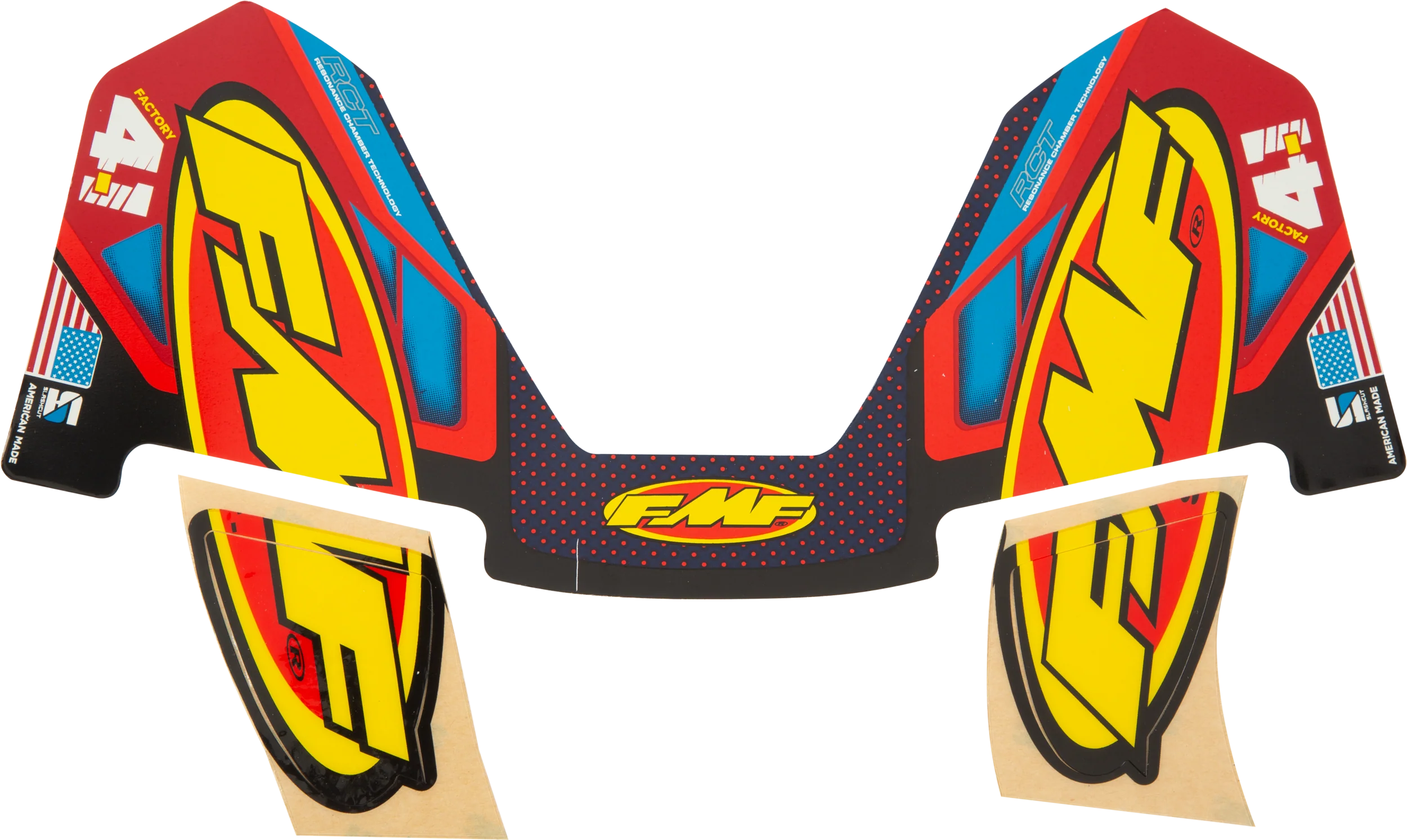 FMF 4.1 Titanium Rct Wrap Decal