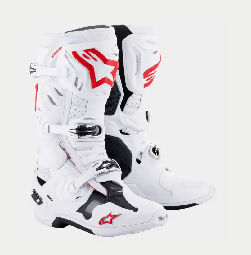 Alpinestars Tech 10 Supervented White/Bright Red Boots