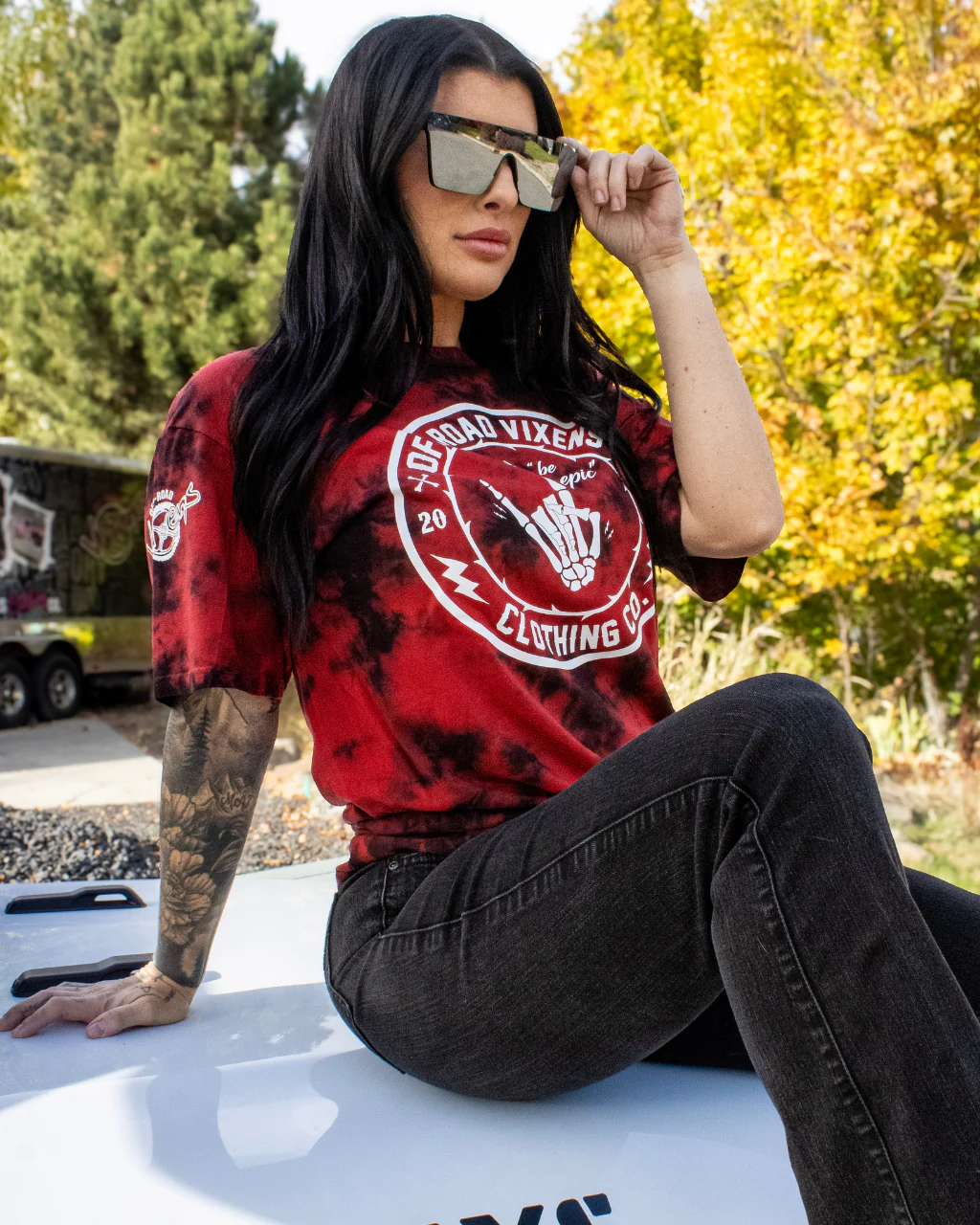 Be Epic Tie Dye Tee - Off-Road Vixens
