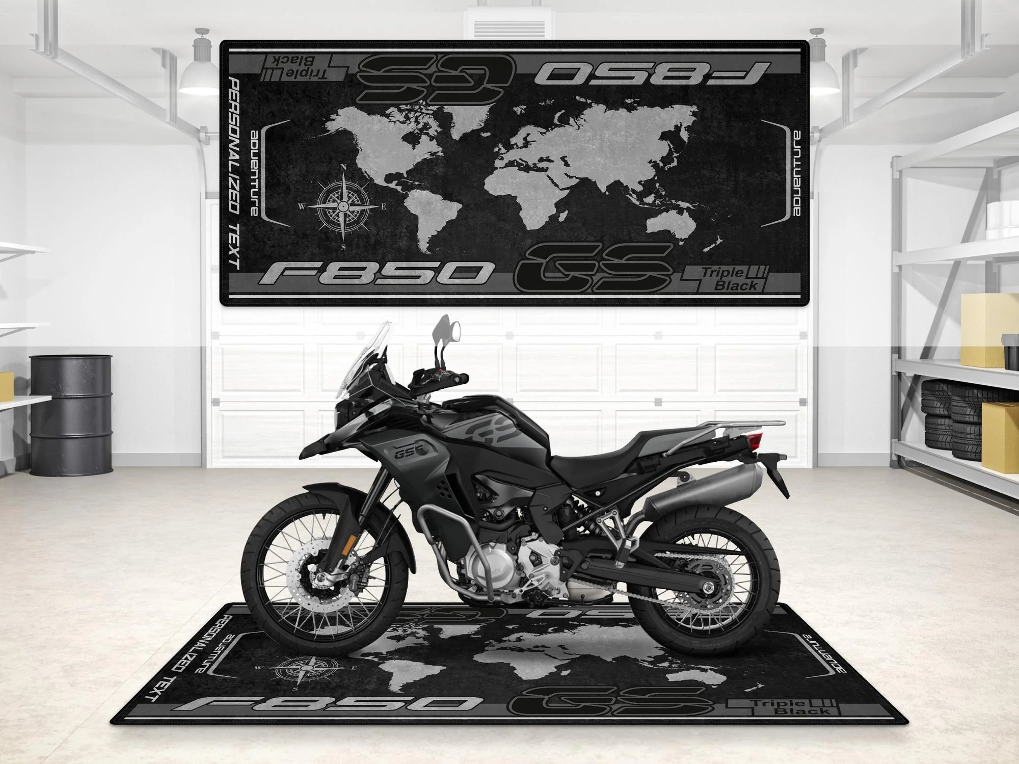 Designed Pit Mat for BMW F850 GS Motorcycle - MM7295 - Image 7