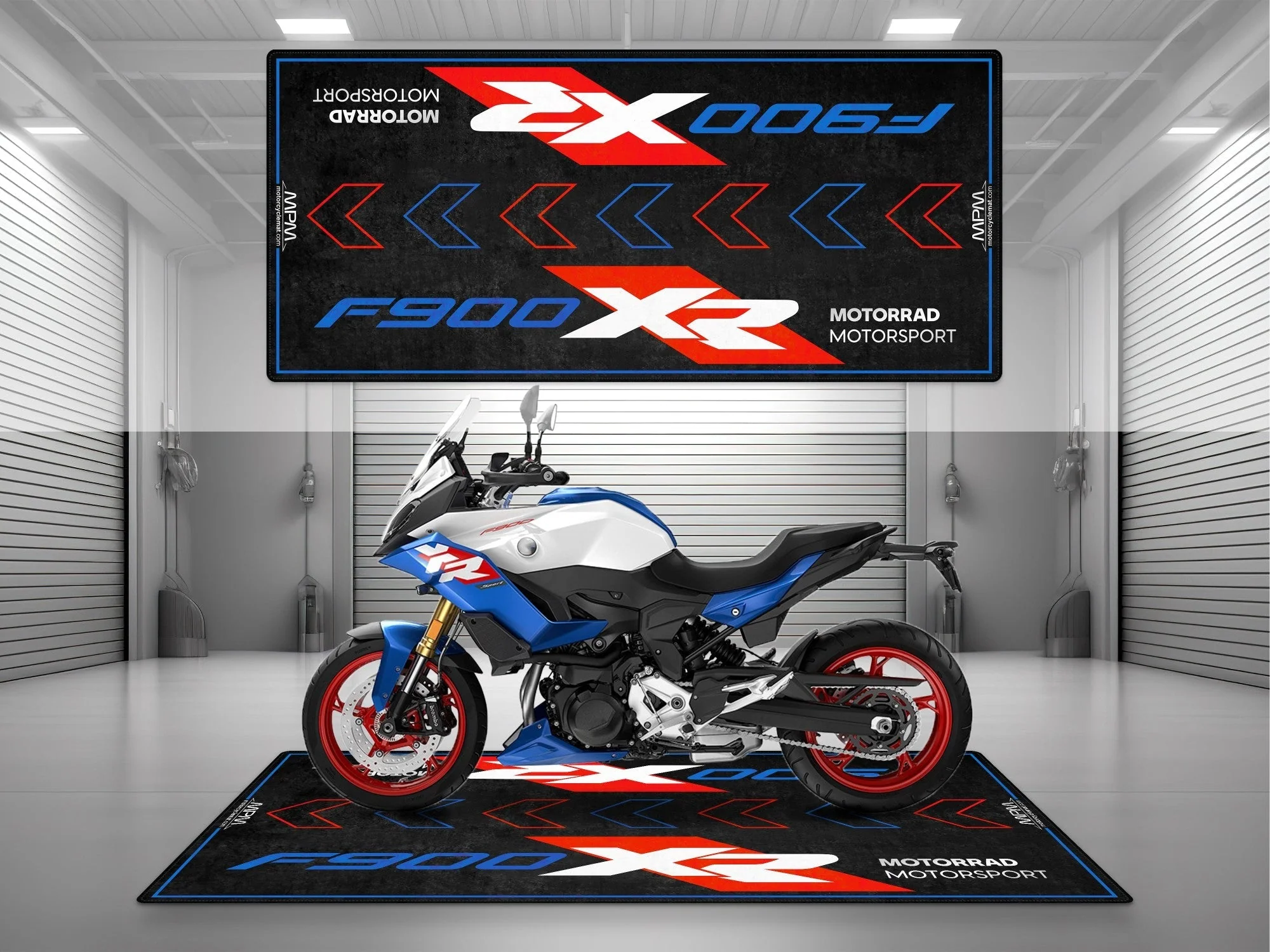 Designed Pit Mat for BMW F900 XR Motorcycle - MM7266