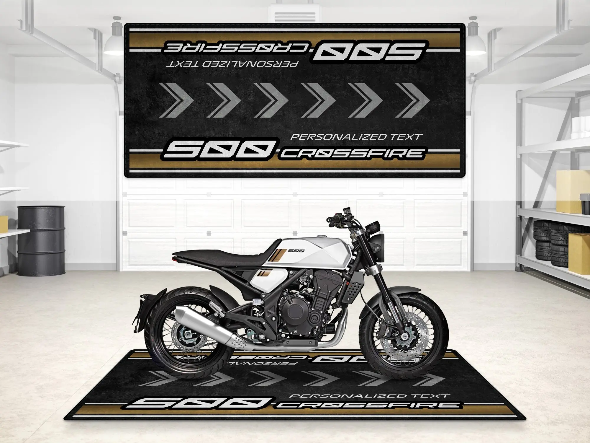 Designed Pit Mat for Brixton 500 Crossfire  Motorcycle - MM7293 - Image 3