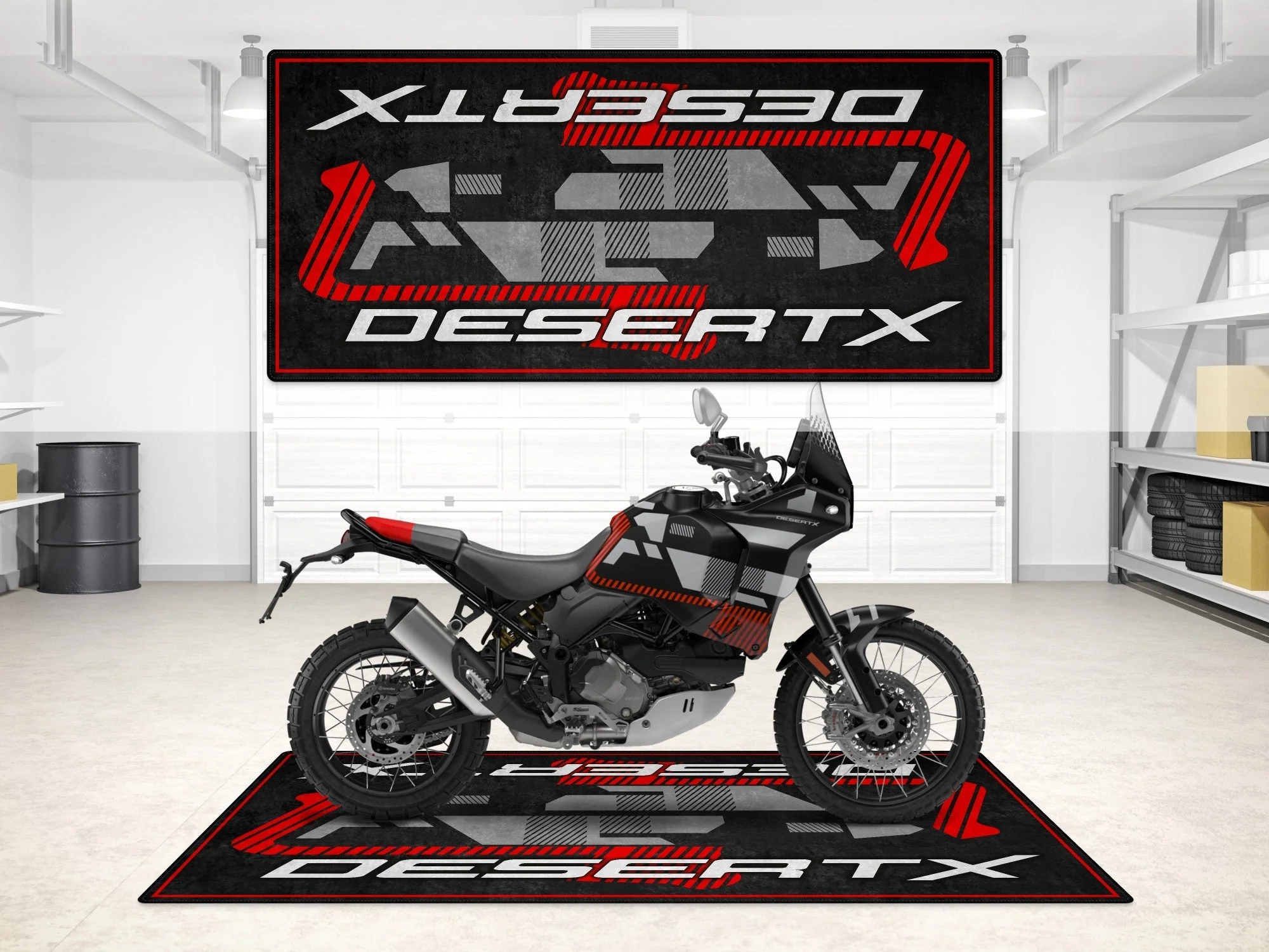Designed Pit Mat for Ducati DesertX Motorcycle - MM7168