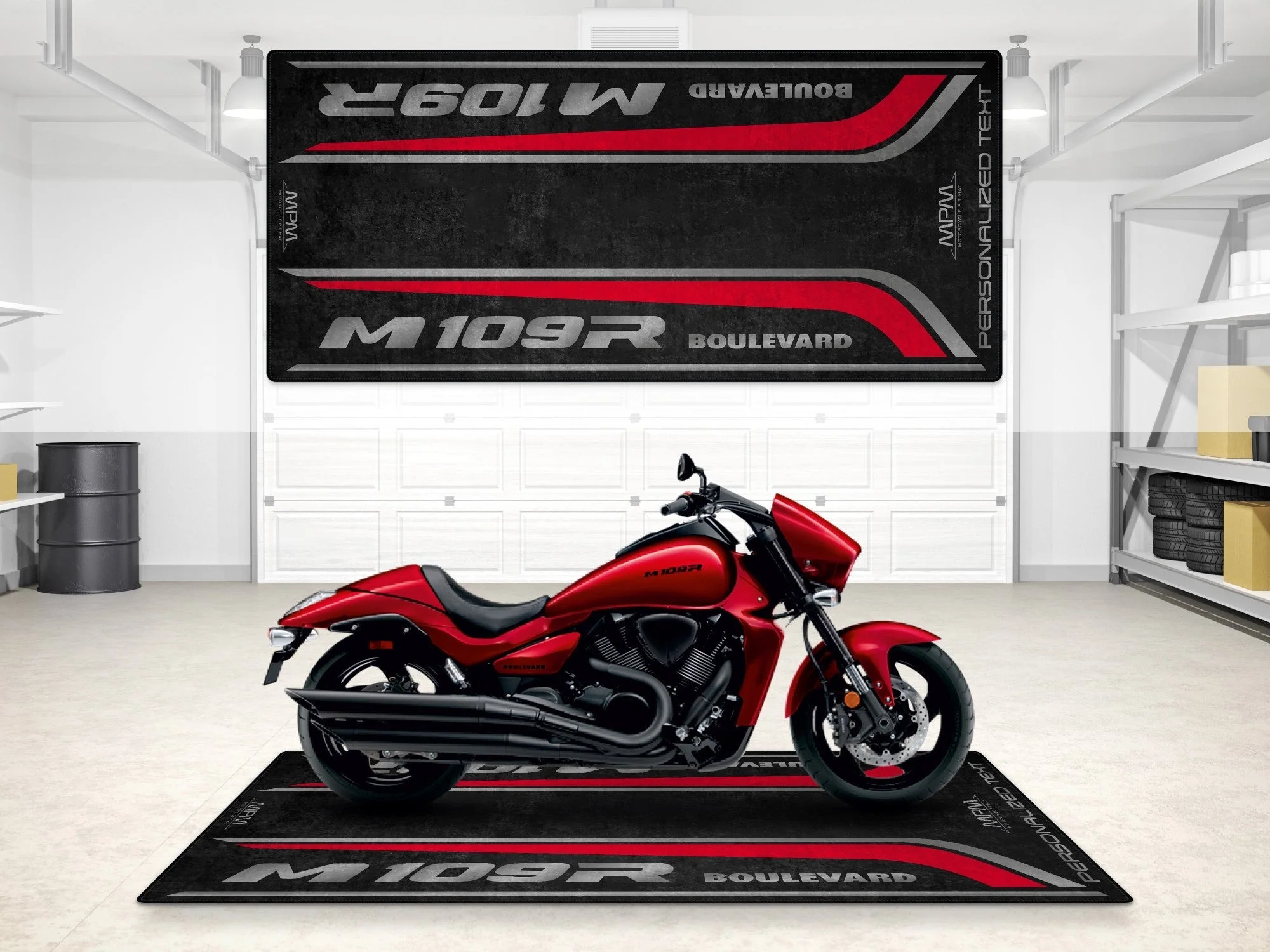Designed Pit Mat for Suzuki Boulevard M109R Motorcycle - MM7366 - Image 7