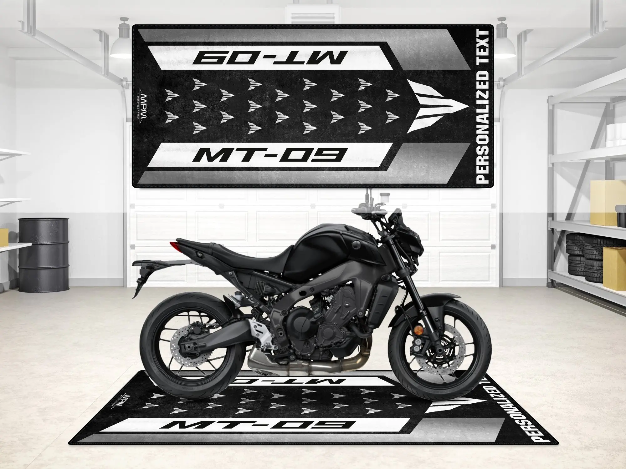 Designed Pit Mat for Yamaha MT-09 Motorcycle - MM7117 - Image 11