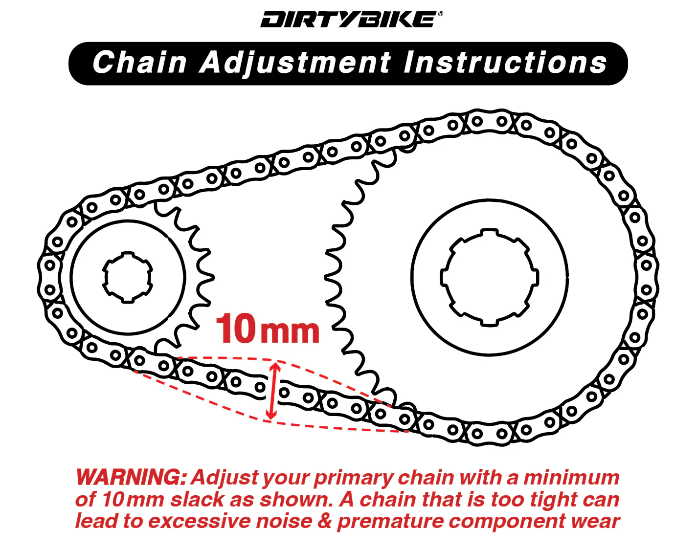 DirtyBike 219 Gold Series Primary Belt to Chain Conversion for Kit Surron LBX | Segway - Image 3