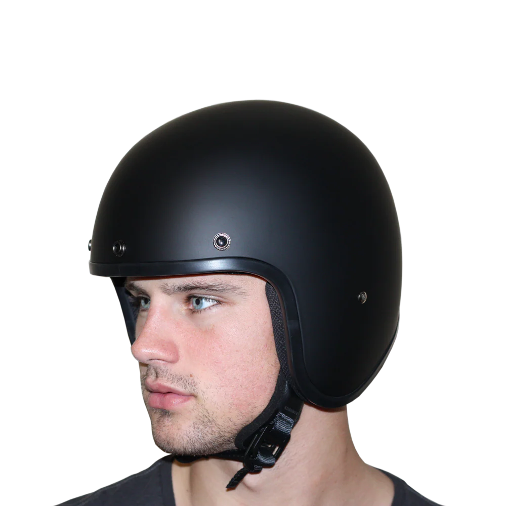 DOT Approved Daytona Cruiser Open Face Motorcycle Helmet - Men, Women & Youth - With Visor & Graphics - W/ 2nd Amendment Seal - Image 8