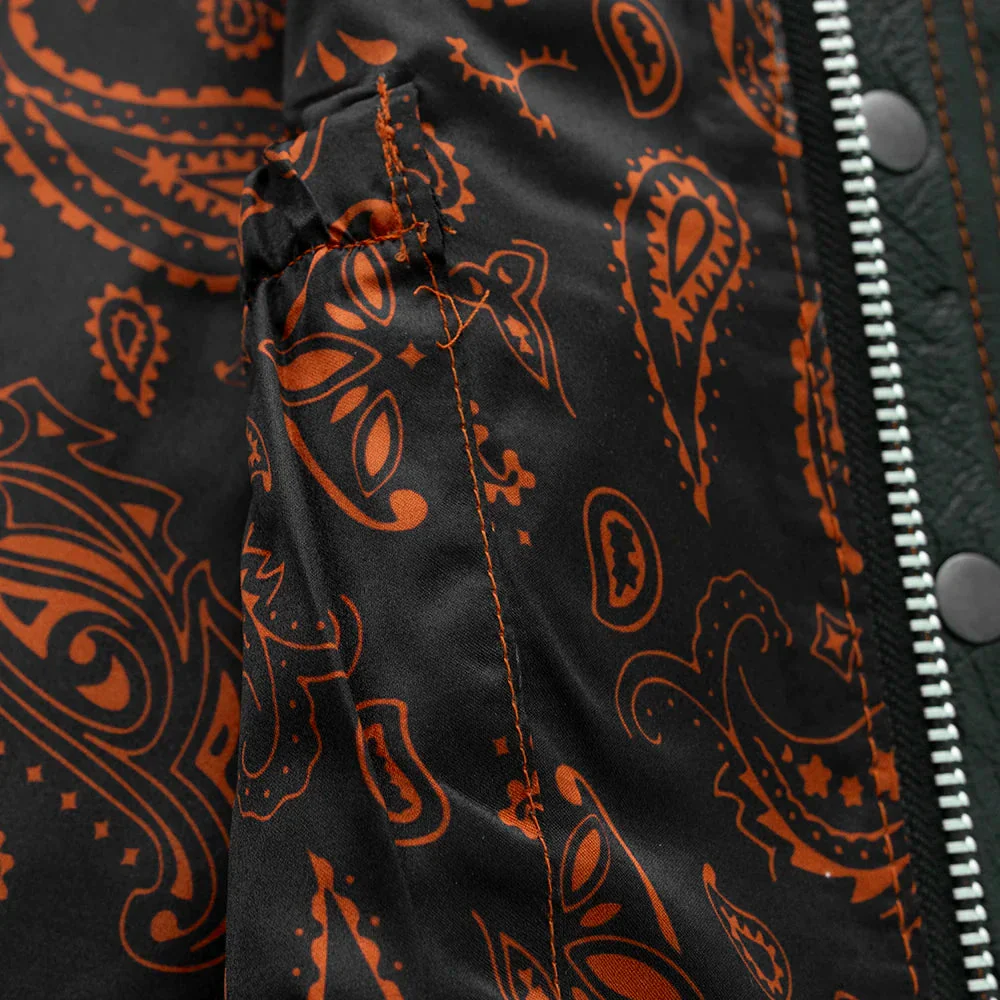Downside Men's Motorcycle Leather Vest - Image 32
