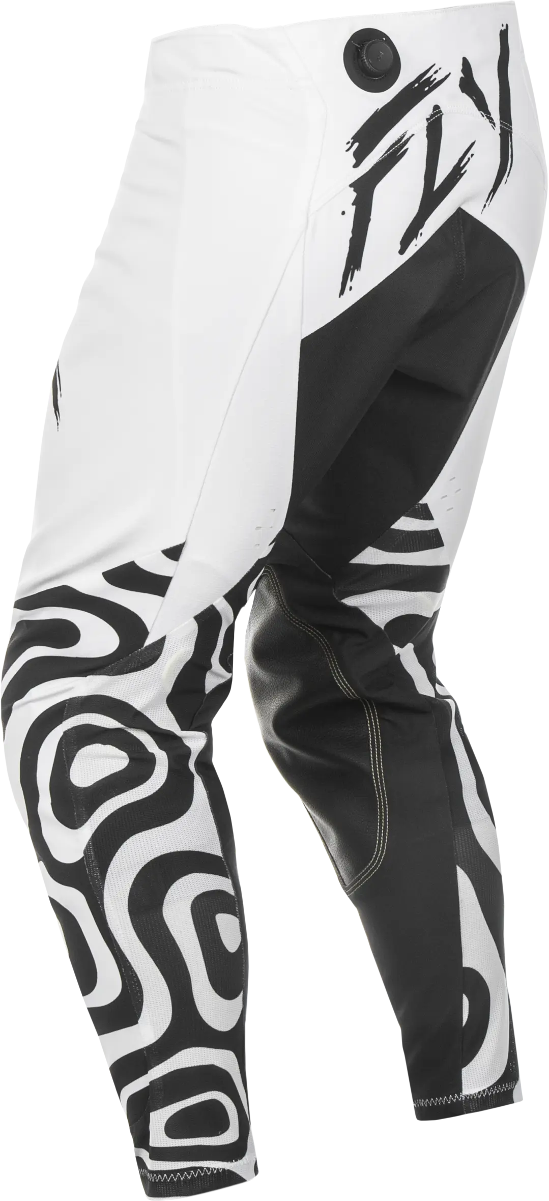 FLY RACING Evolution DST Abyss White/Black Pants - Image 2