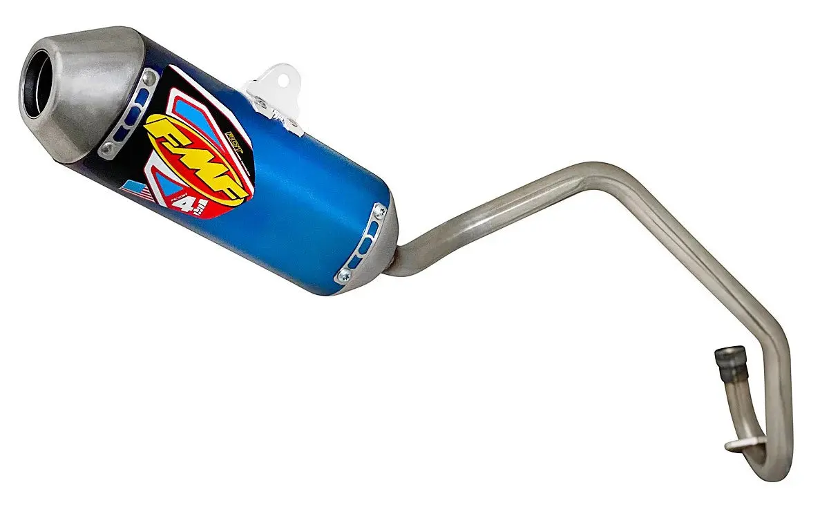 FMF Factory 4.1 Mini Titanium Anodized Muffler w/ Stainless Steel Header - Kawasaki KLX110 | Suziki DRZ110 | 2002-2025