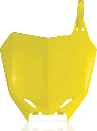 Acerbis Yellow Front Number Plate  - Suzuki RM-Z250 | RM-Z450 | 2008-2018