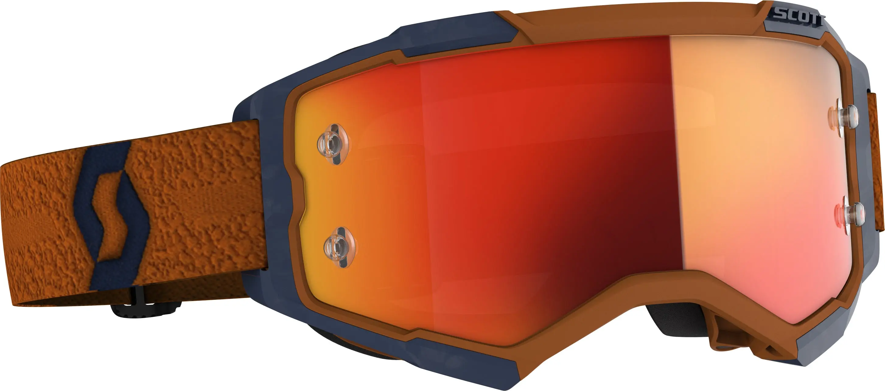 Fury Goggle Grey/Orange Orange Chrome Works