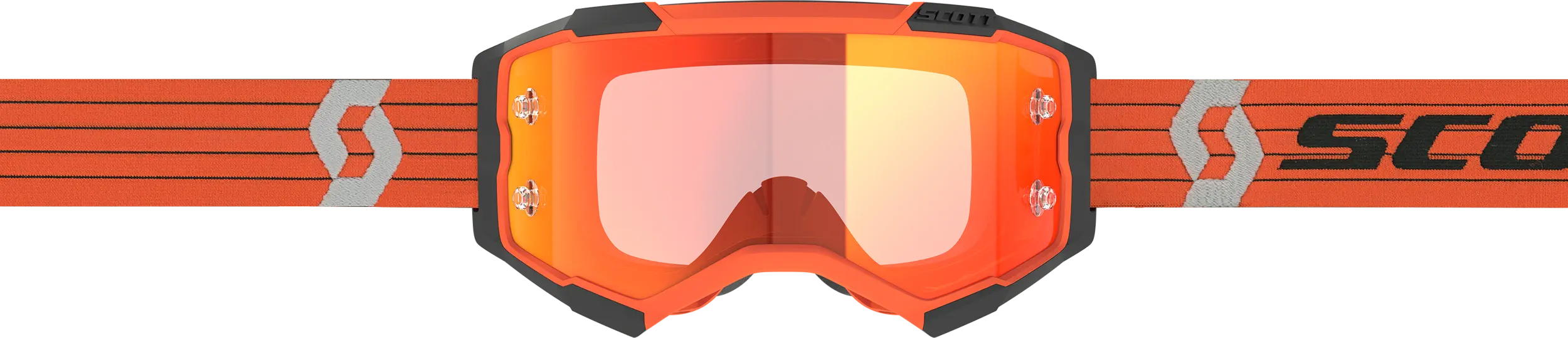 Fury Goggle Orange/Grey Orange Chrome Works