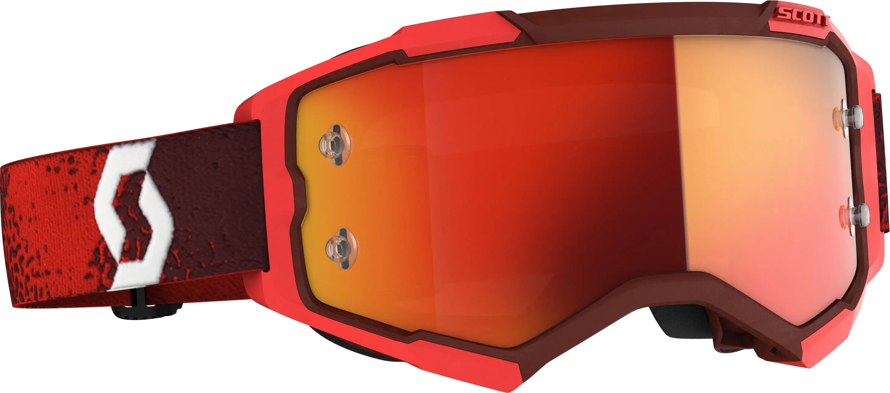 Fury Goggle Red/Orange Chrome Works