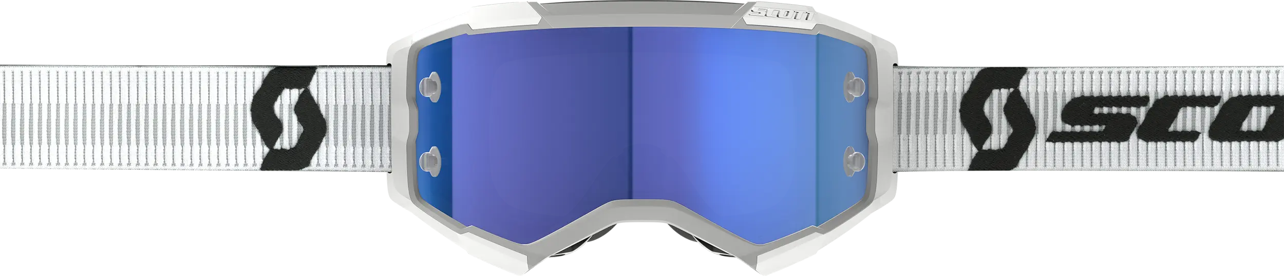 Fury Goggle White Blue Chrome Works