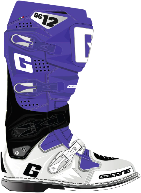 Gaerne SG12 Limited Edition Boots - Purple/Black/White