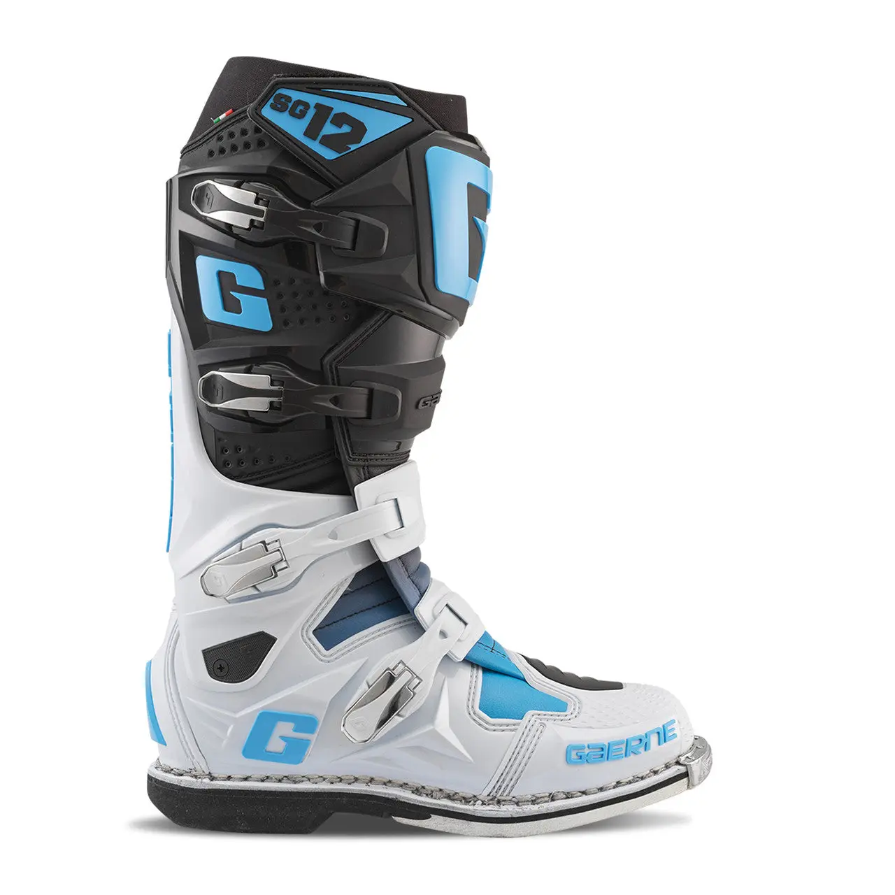 Gaerne SG12 Limited Edition Black/White/Carolina Blue Boots - Image 2