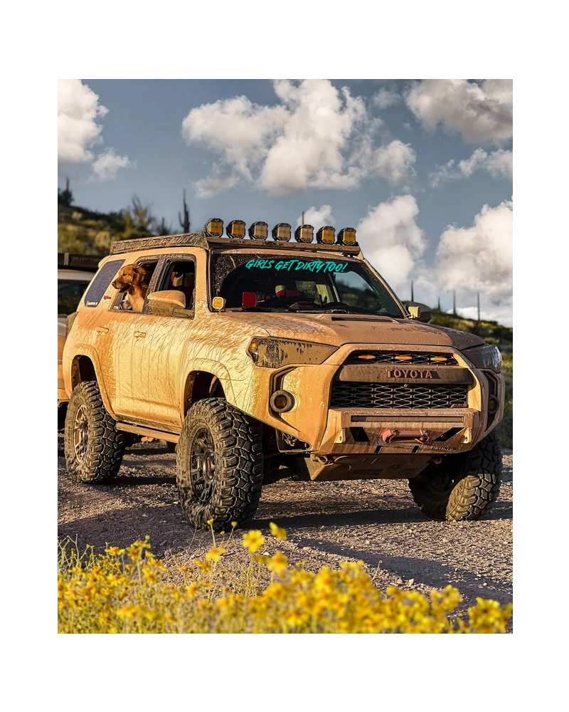 Girls Get Dirty Too! 4.0 Decal  4" x 35" - Image 2