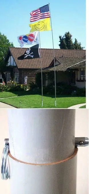 Gnarly Collapsible 16' Flagpole - Camp Flagpole