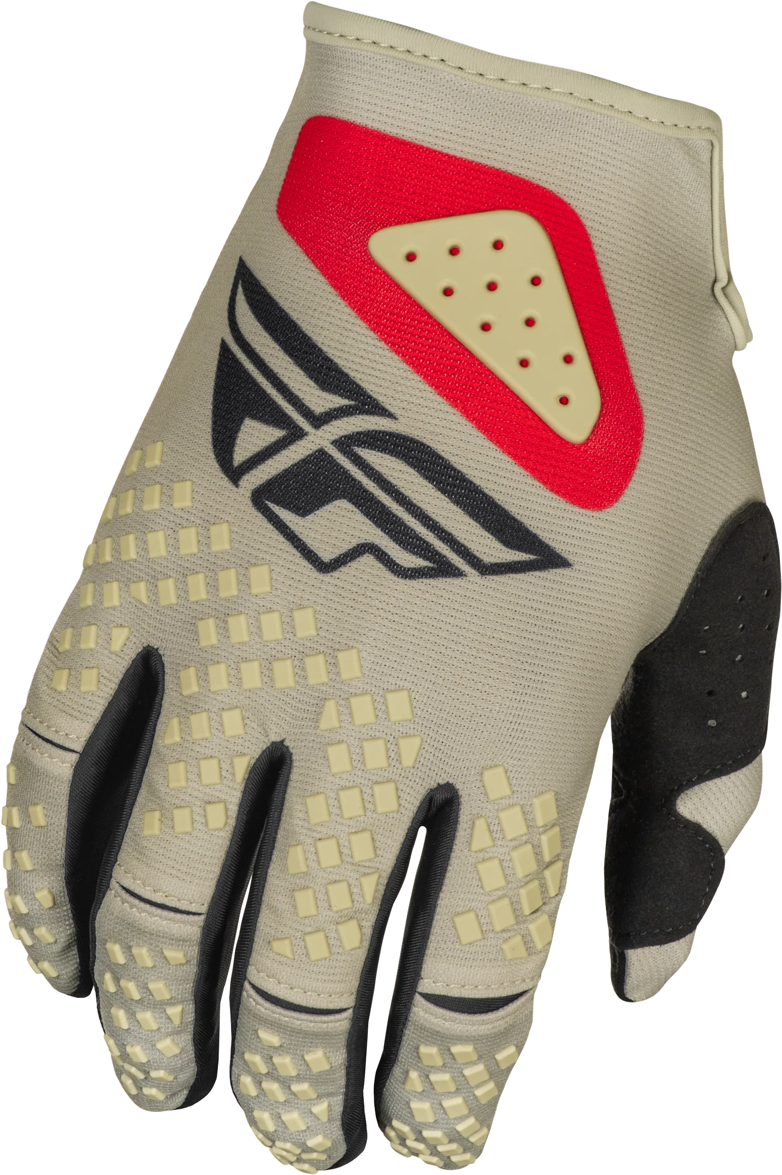 Kinetic Sym Gloves Light Grey/Red/Black Md