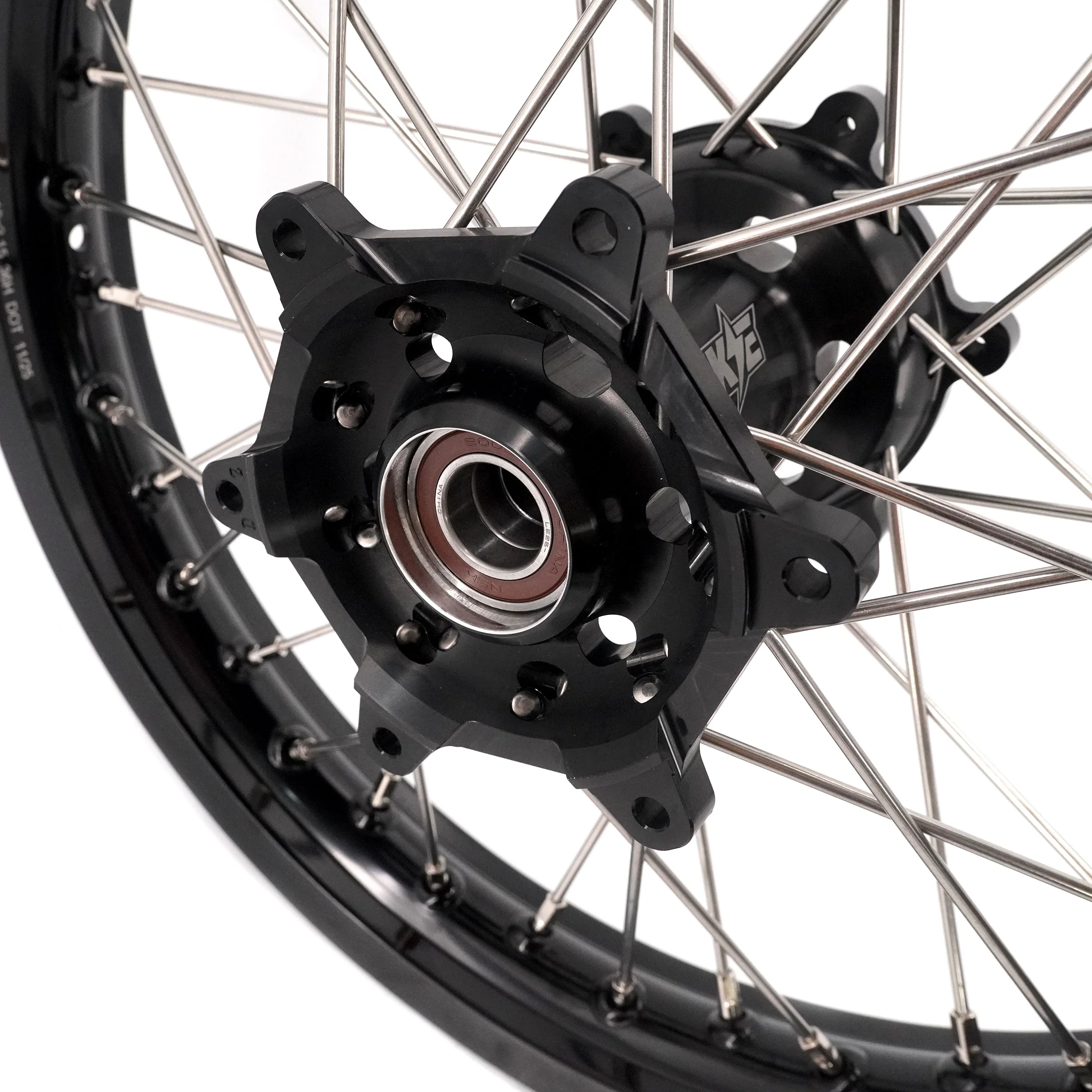 KKE 21/18 Enduro Dirtbike Wheel Rim For SUZUKI DRZ400 DRZ400S DRZ400E Black Hub & Rim - Image 17