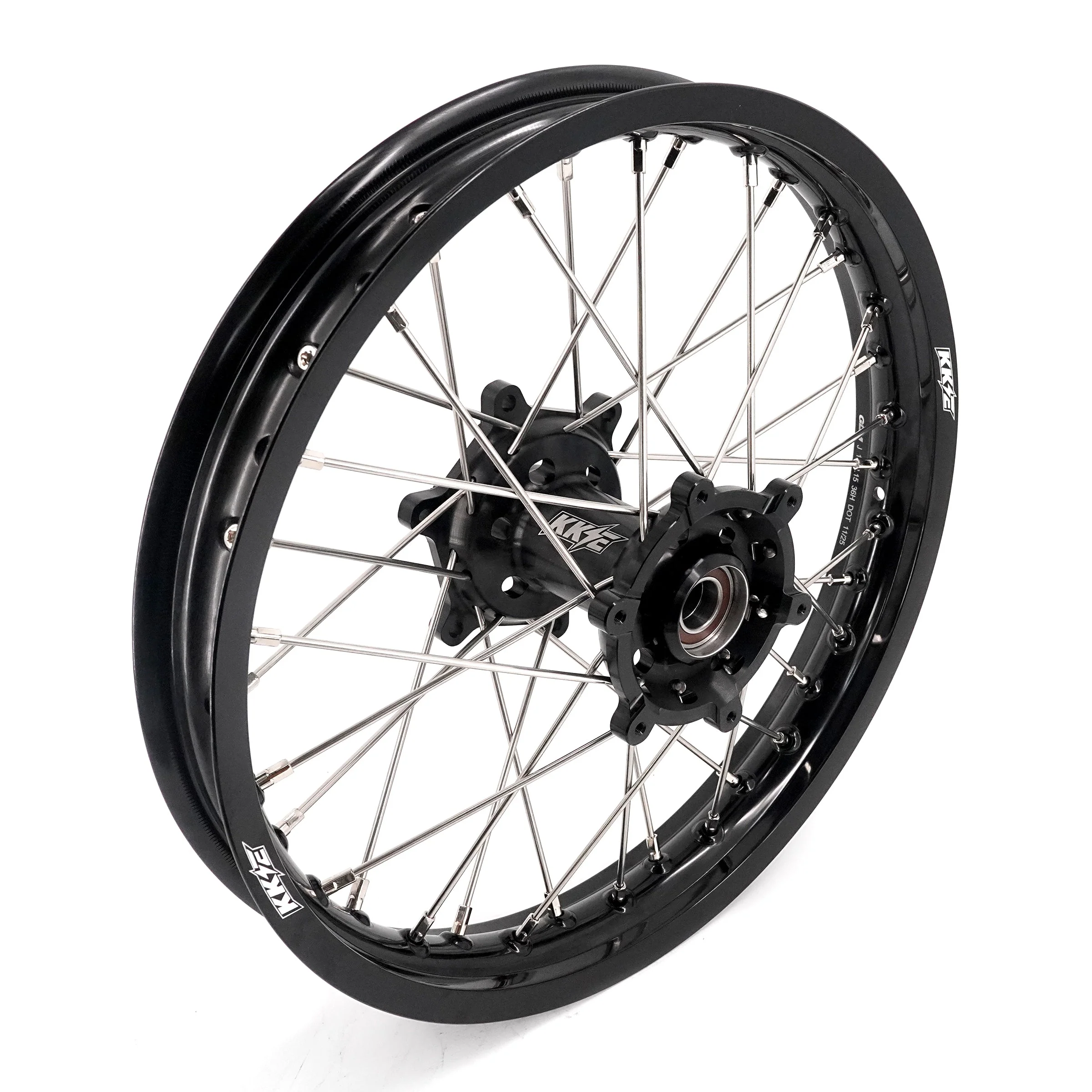 KKE 21/18 Enduro Dirtbike Wheel Rim For SUZUKI DRZ400 DRZ400S DRZ400E Black Hub & Rim - Image 20