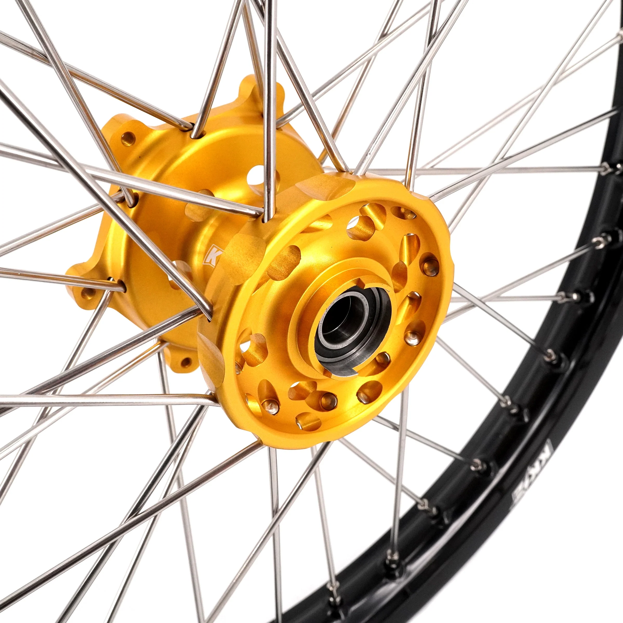 KKE 21" 18" Enduro Wheels Rims For SUZUKI DRZ400SM 2005-2024 Gold Hub - Image 4