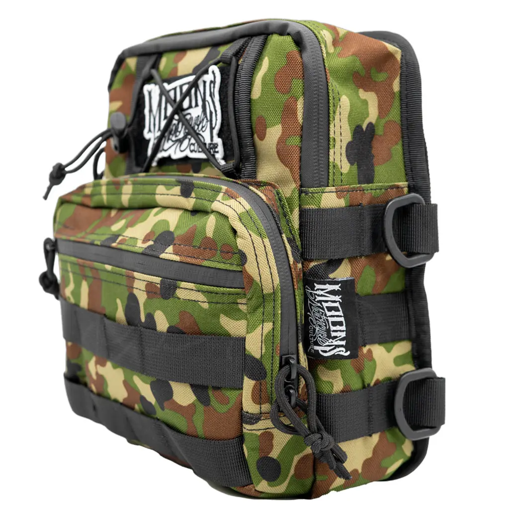 MOONSMC® BALKAN Molle HandleBar Bag - Woodland Camo - Image 2