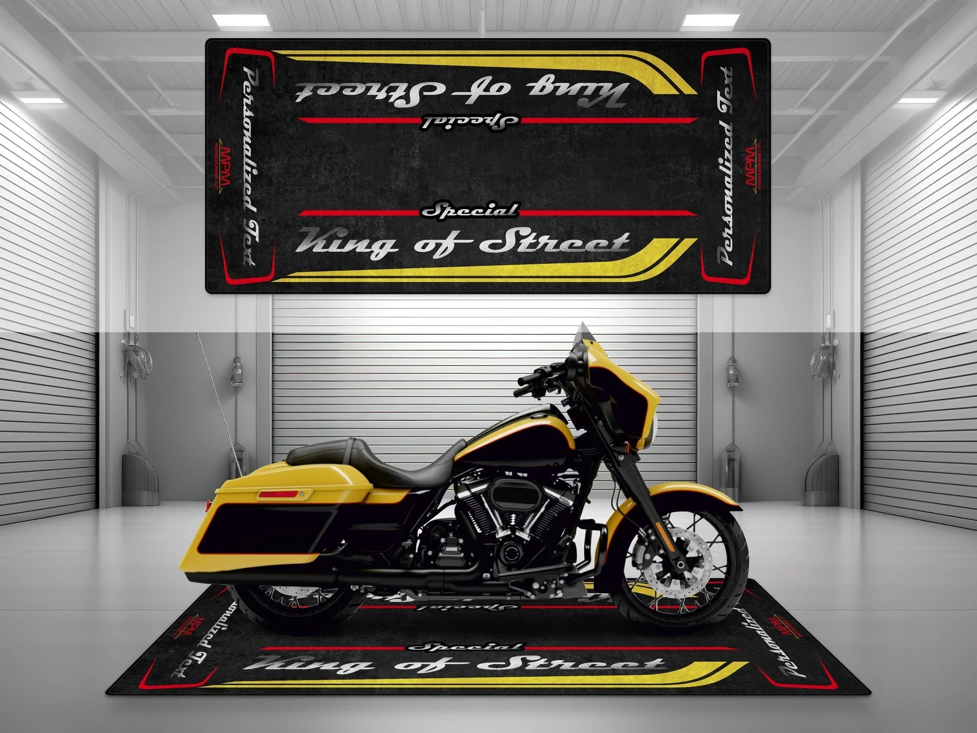 Motorcycle Mat for Cruiser Motorcycle "Special King of Street" - MM7345 - Image 24
