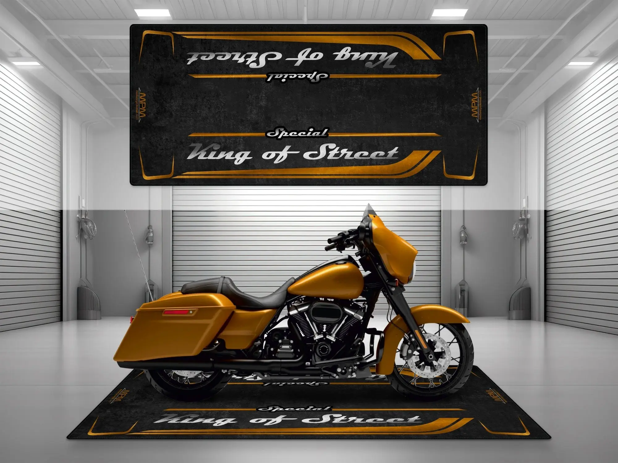 Motorcycle Mat for Cruiser Motorcycle "Special King of Street" - MM7345 - Image 3