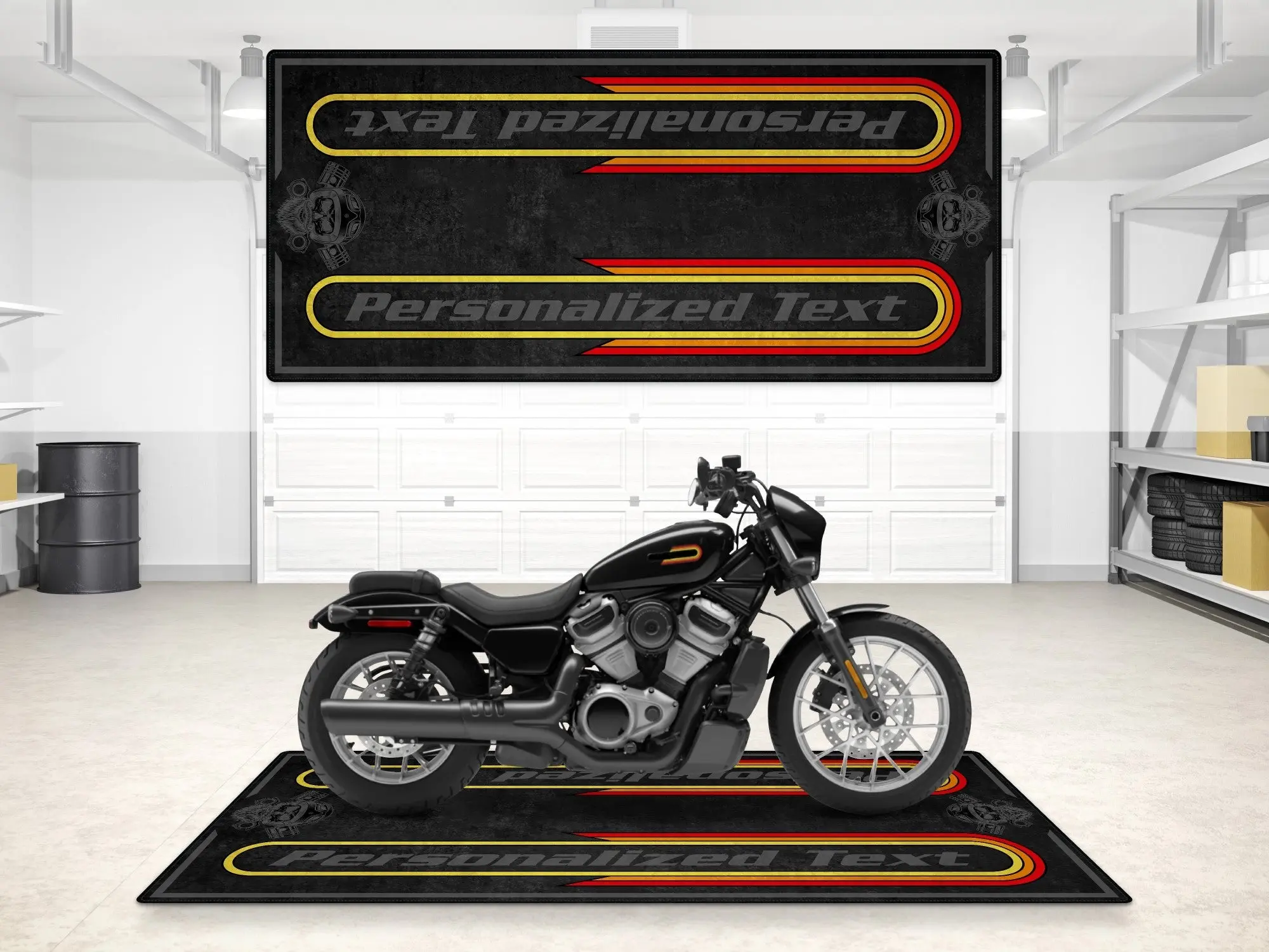 Motorcycle Mat For Cruiser Motorcycle "The Night King" - MM7301 - Image 13
