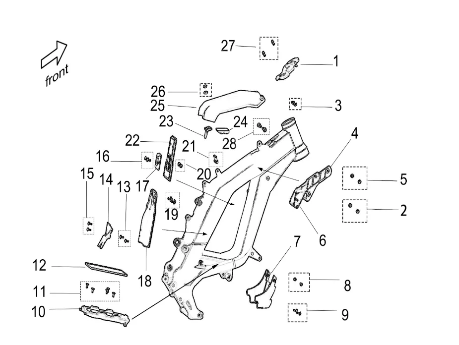 OEM battery plastic support block - Image 2