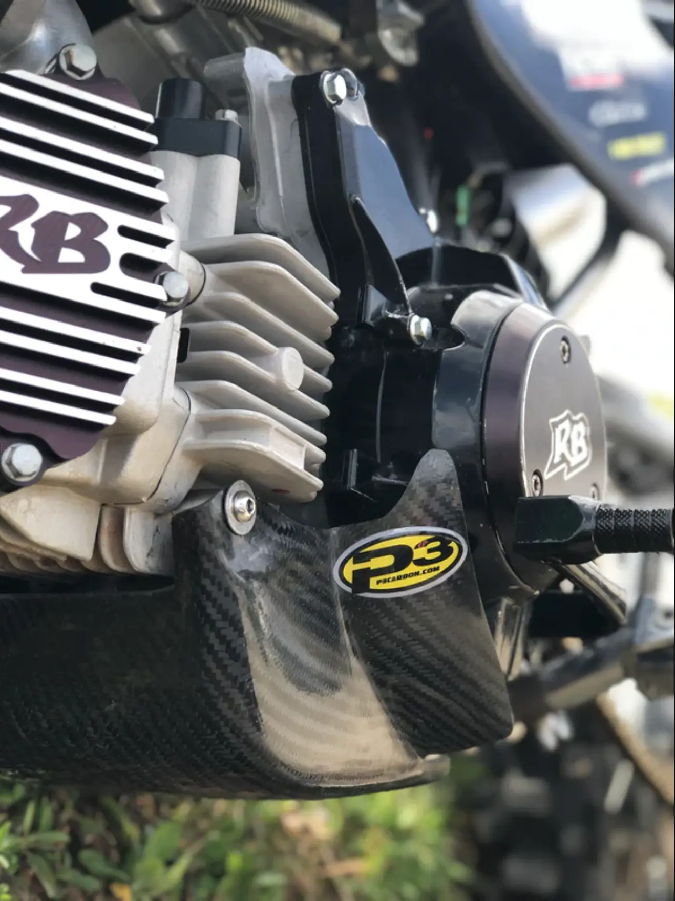 P3 Carbon Fiber Skid Plate  - 2019-2023 - Yamaha - YZ85 - Image 2
