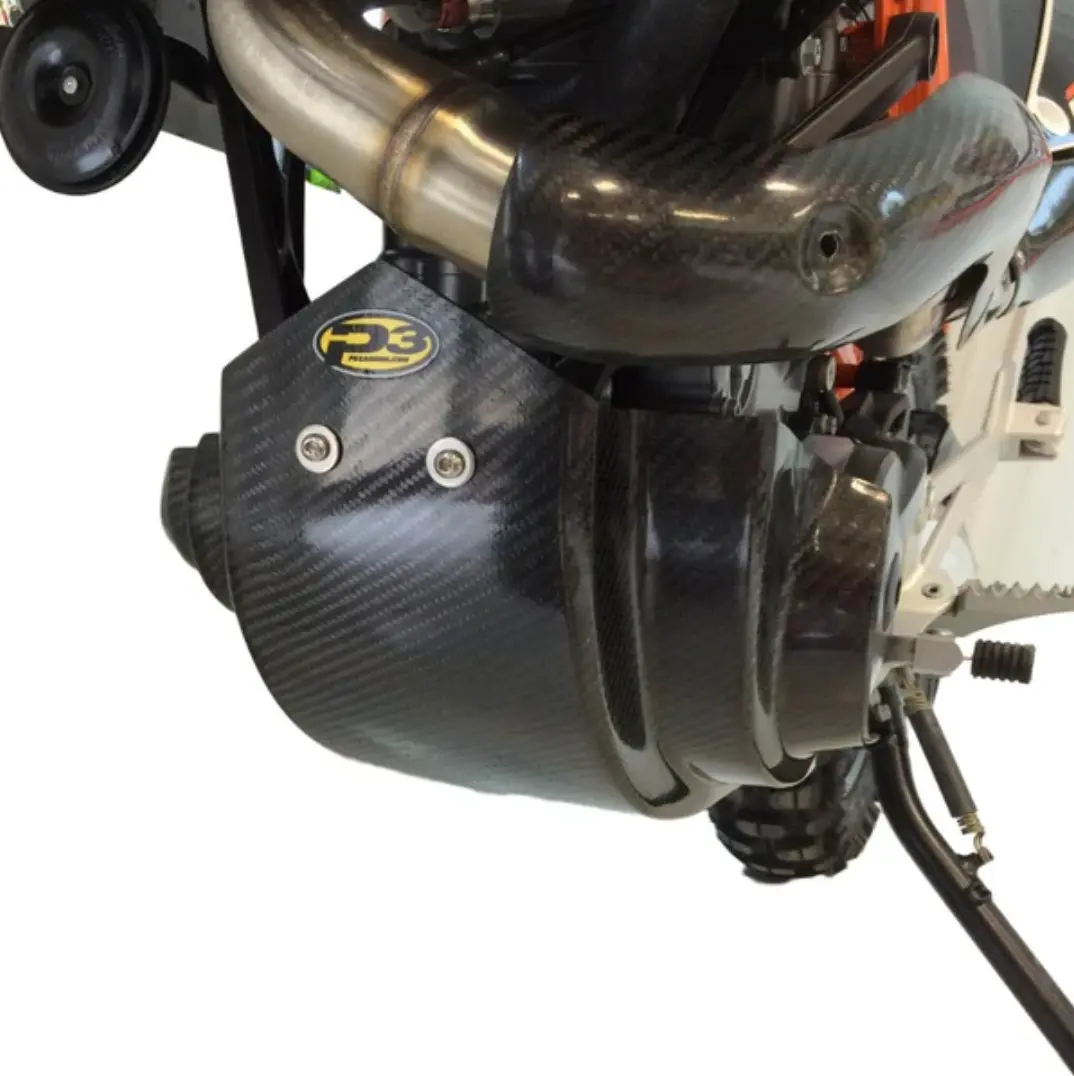 P3 Carbon Fiber Skid Plate - Enduro - 2017-2022 - KTM - EXC 250 / SX 250 / XC 250 / EXC 300 / SX 300 / XC 300 - Image 2