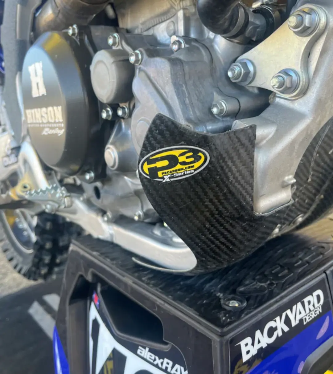 P3 Carbon Fiber Skid Plate - Enduro - 2017-2022 - KTM - EXC 250 / SX 250 / XC 250 / EXC 300 / SX 300 / XC 300 - Image 6