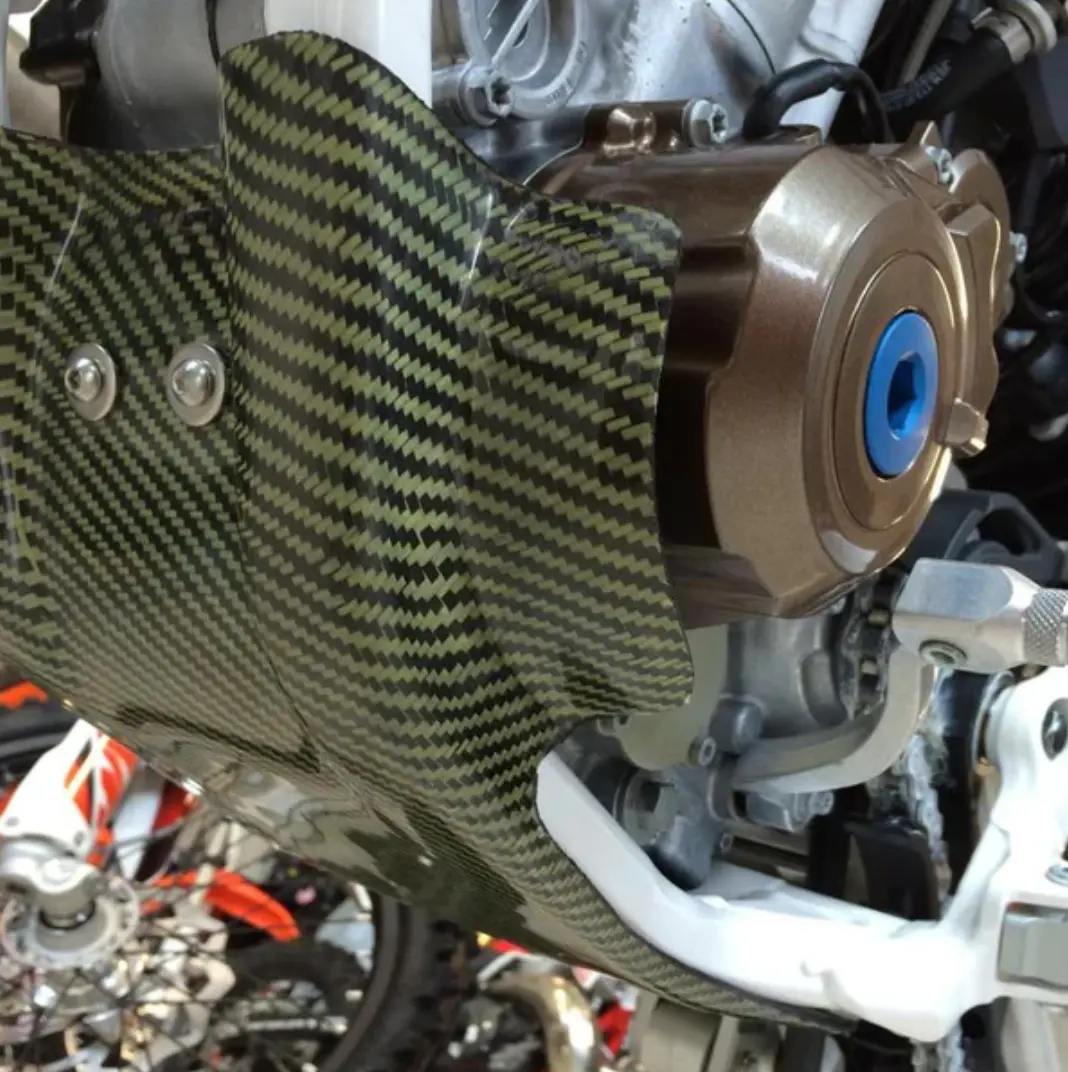 P3 Carbon Fiber Skid Plate - Factory Replica - 2017-2022 - KTM - EXC 250 / SX 250 / XC 250 / EXC 300 / SX 300 / XC 300 - Image 5