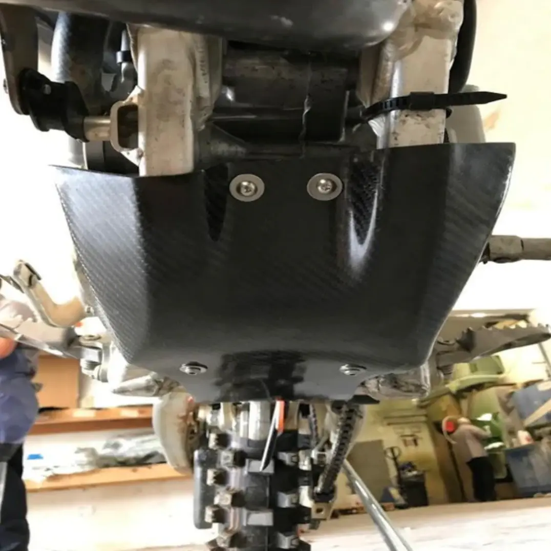 P3 Carbon Fiber Skid Plate - Factory Replica - 2021-2023 - GasGas - EX300 - Image 2