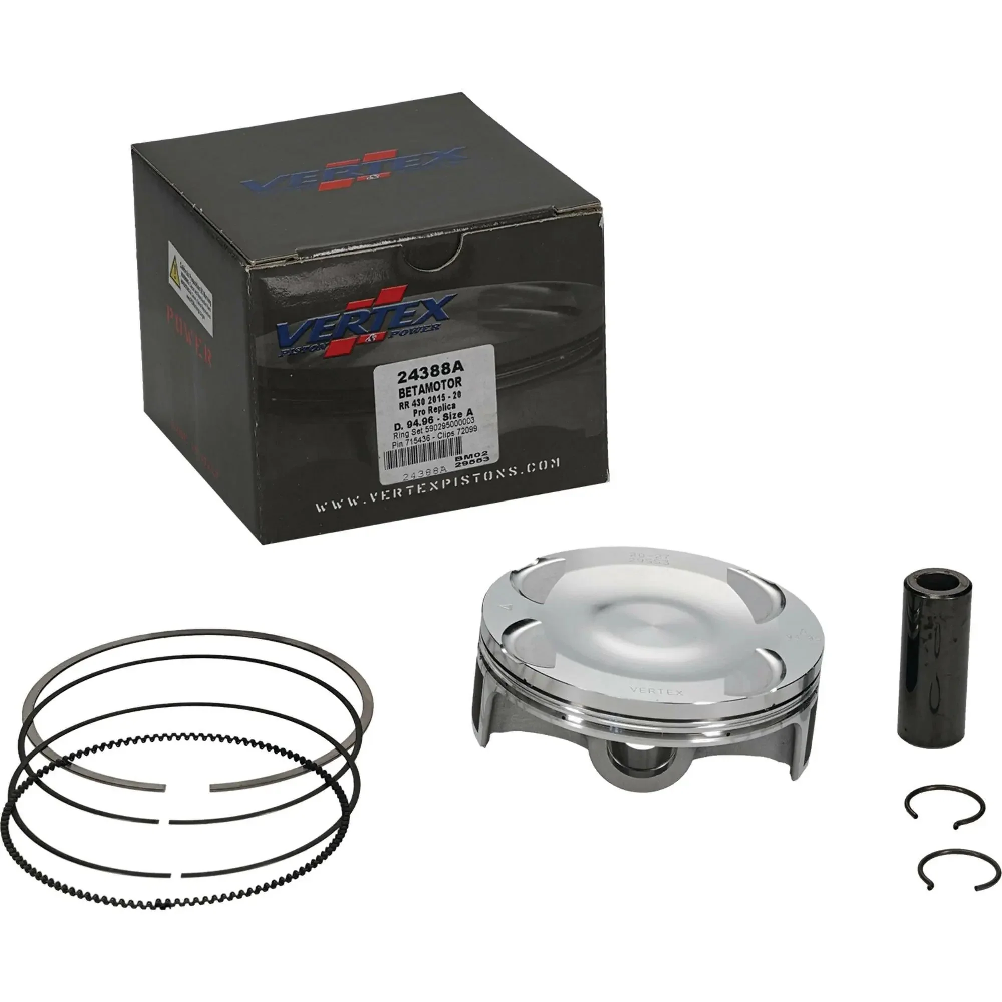 Piston Kit Forged 94.96/Std 12.33:1 Beta