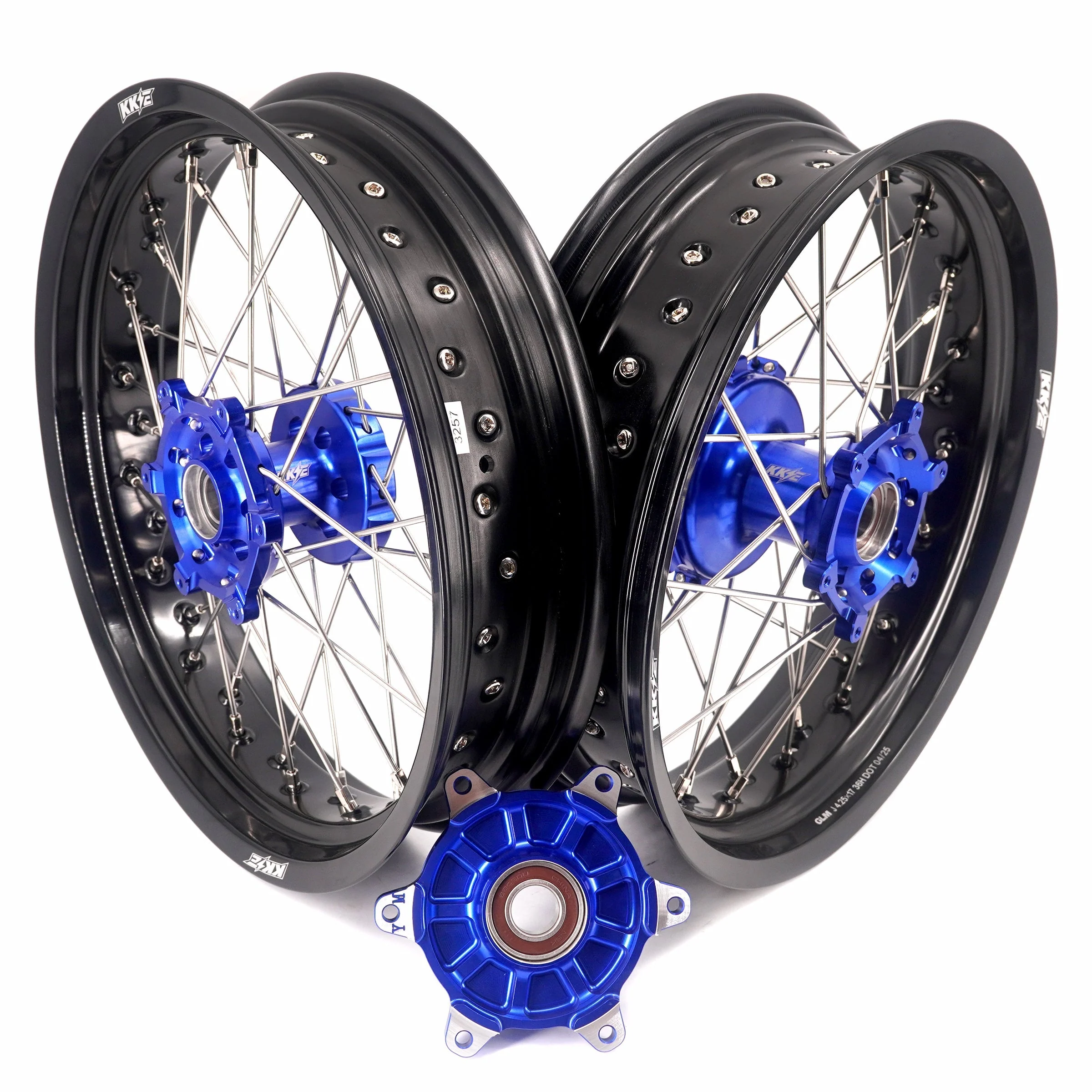 Pre-order KKE 3.5/4.25*17inch CUSH Drive Supermoto Wheels for YAMAHA YZ125/250 YZ250F/450F WR250F/450F YZ250X 1999-2024