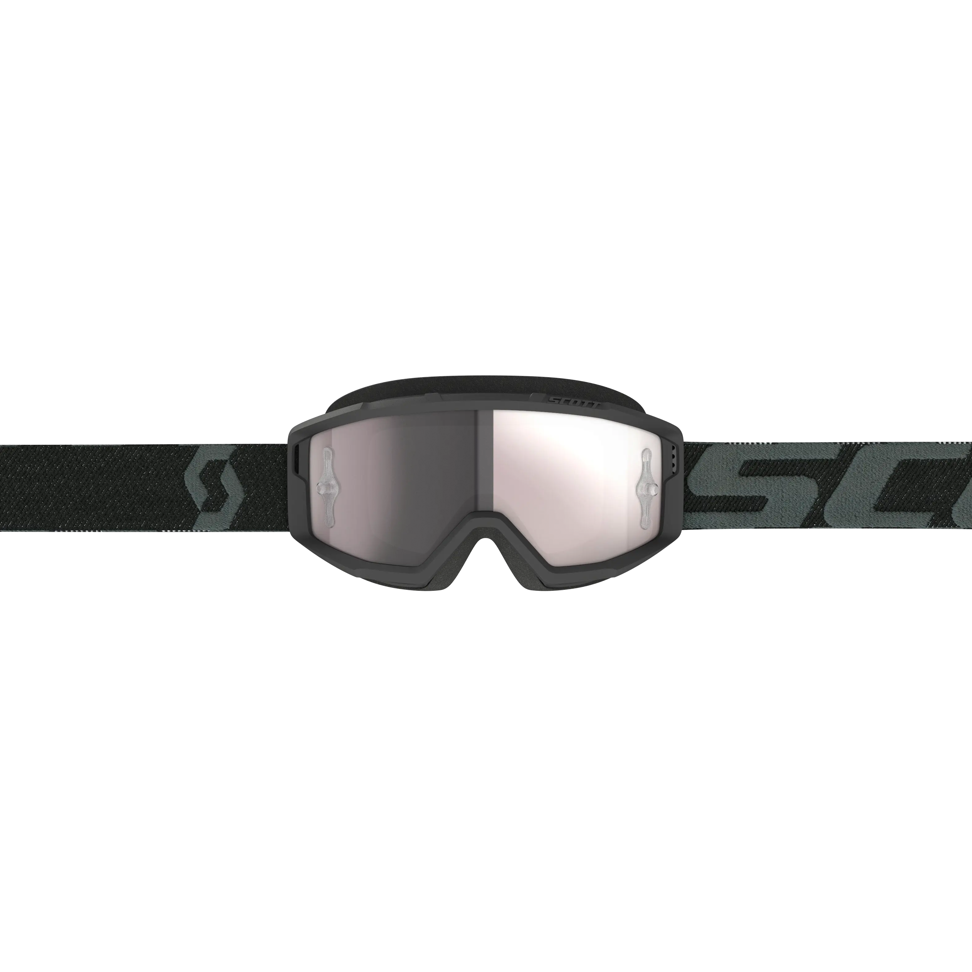 Primal Goggle Black Silver Chrome Works Lens