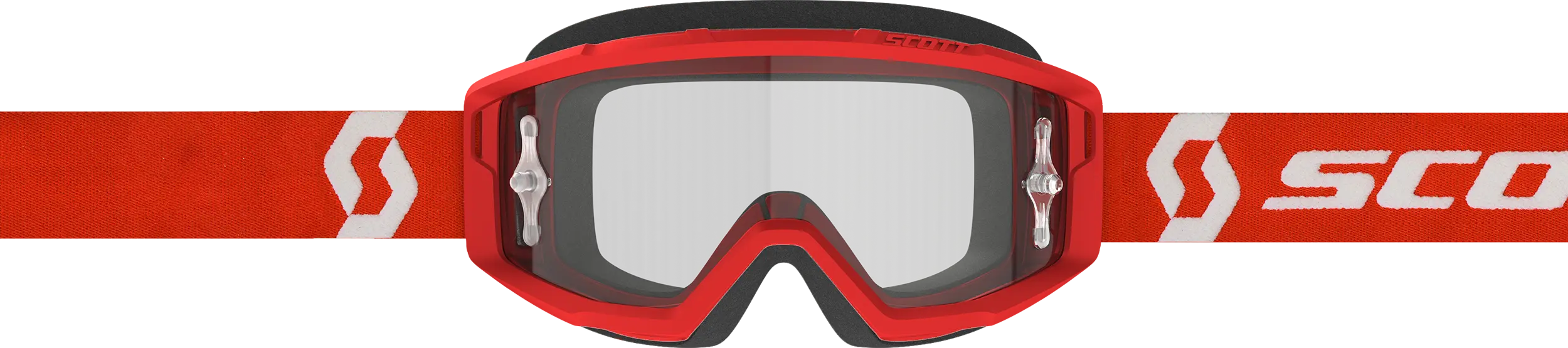 Primal Goggle Red/White Clear Works