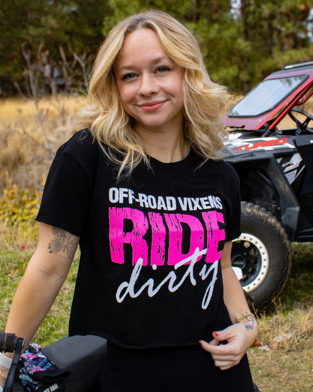 Ride like a Vixen Cropped Tee - Off-Road Vixens