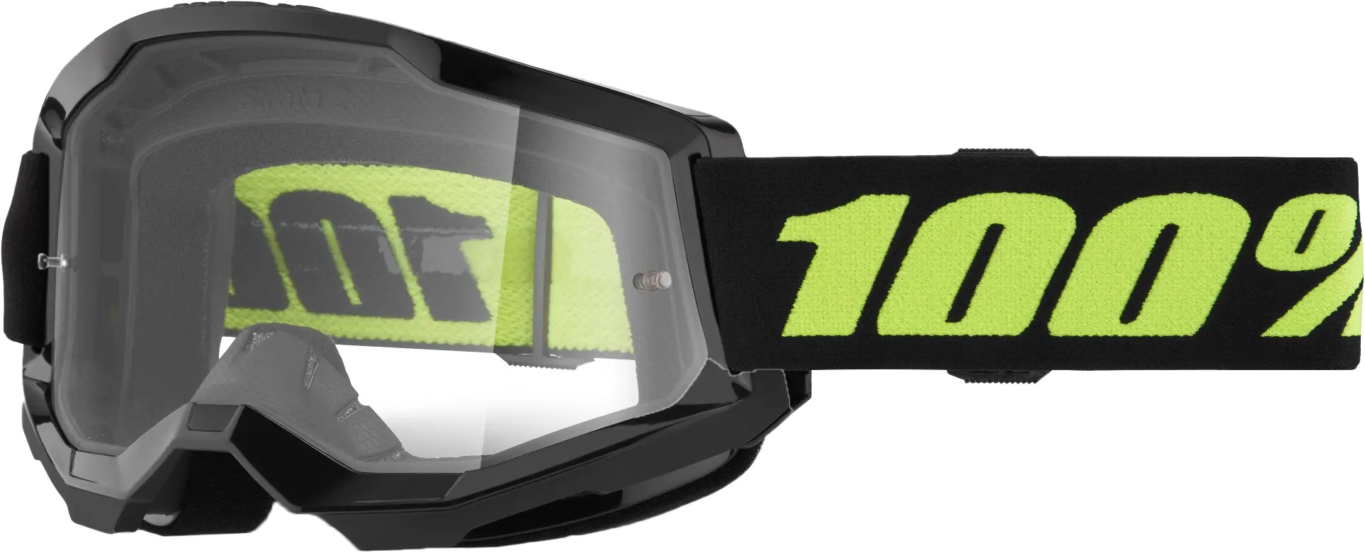 100% Strata 2 Goggle Solar Eclipse Clear Lens