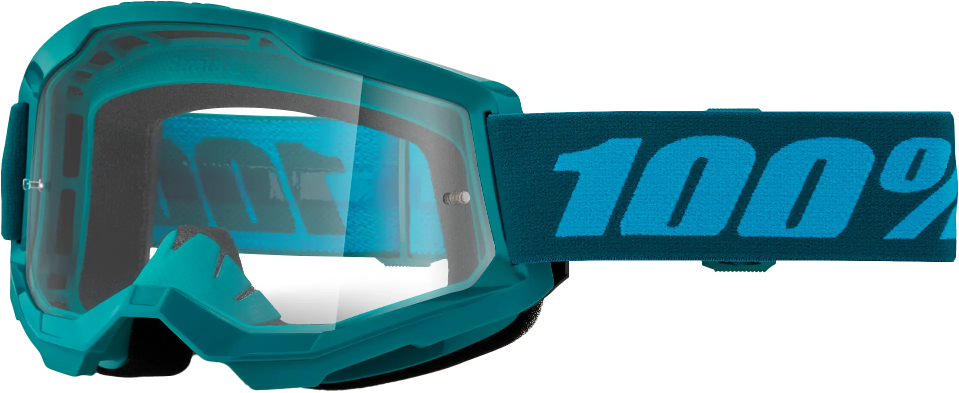 100% Strata 2 Goggle Stone Clear Lens