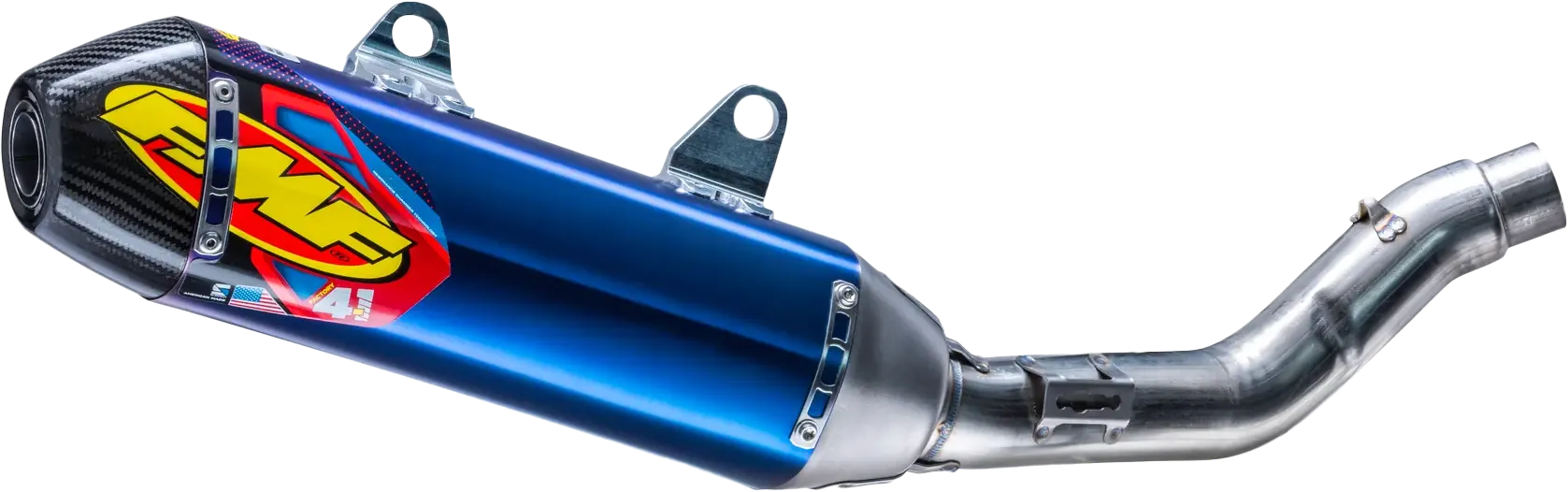 FMF Factory 4.1 RCT Titanium Anodized Slip-On Muffler w/ Carbon End Cap - Beta 450rx | 2024-2025