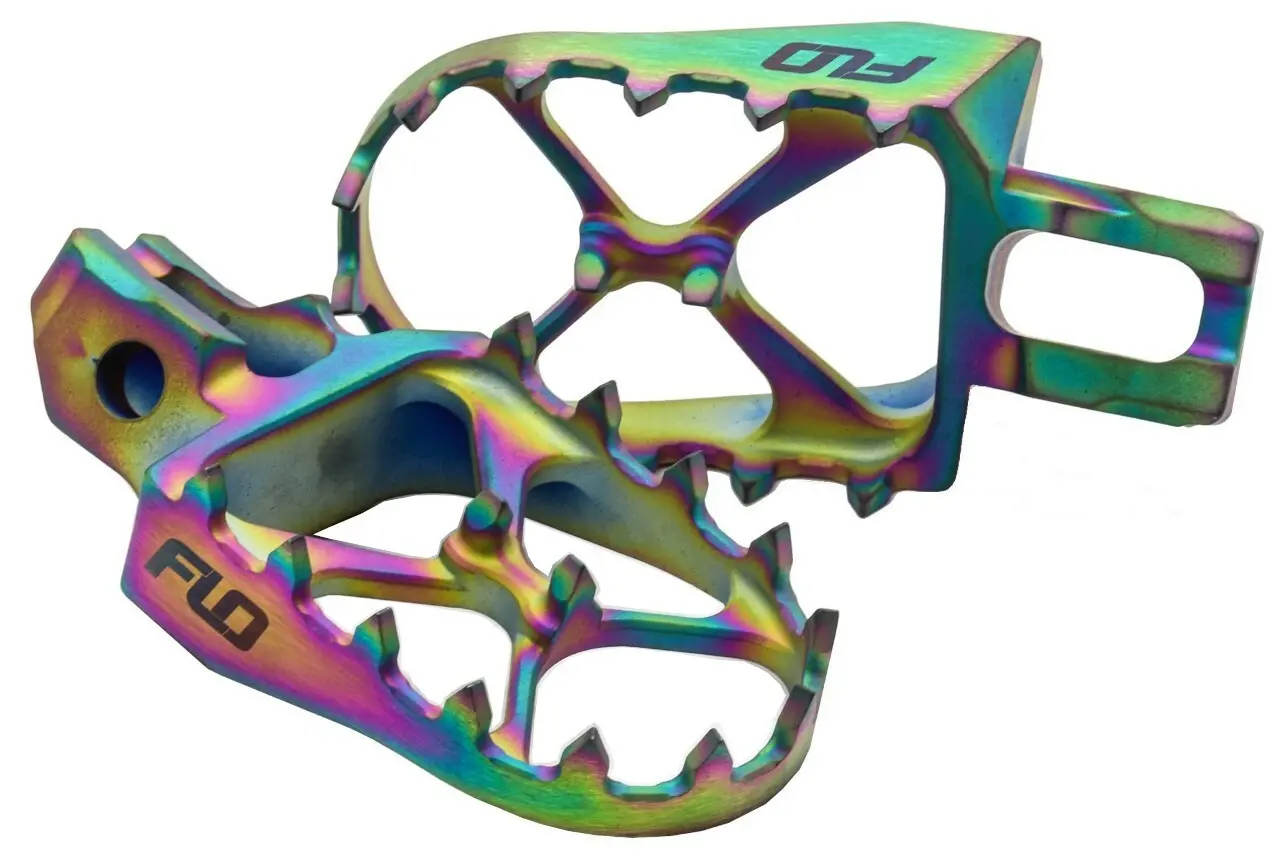 Titanium Foot Pegs Jet Fuel Hon/Kaw - Image 2