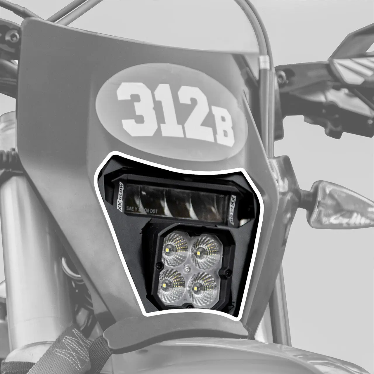 XK Glow KTM Headlight Upgrade Kit - 2017 - 2023 - KTM - 150 XC-W, 200 XC-W, 250 EXC, 250 EXC-F, 250 XC-W TPi, 350 EXC-F, 450 EXC-F, 500 EXC-F Six Days - Image 6