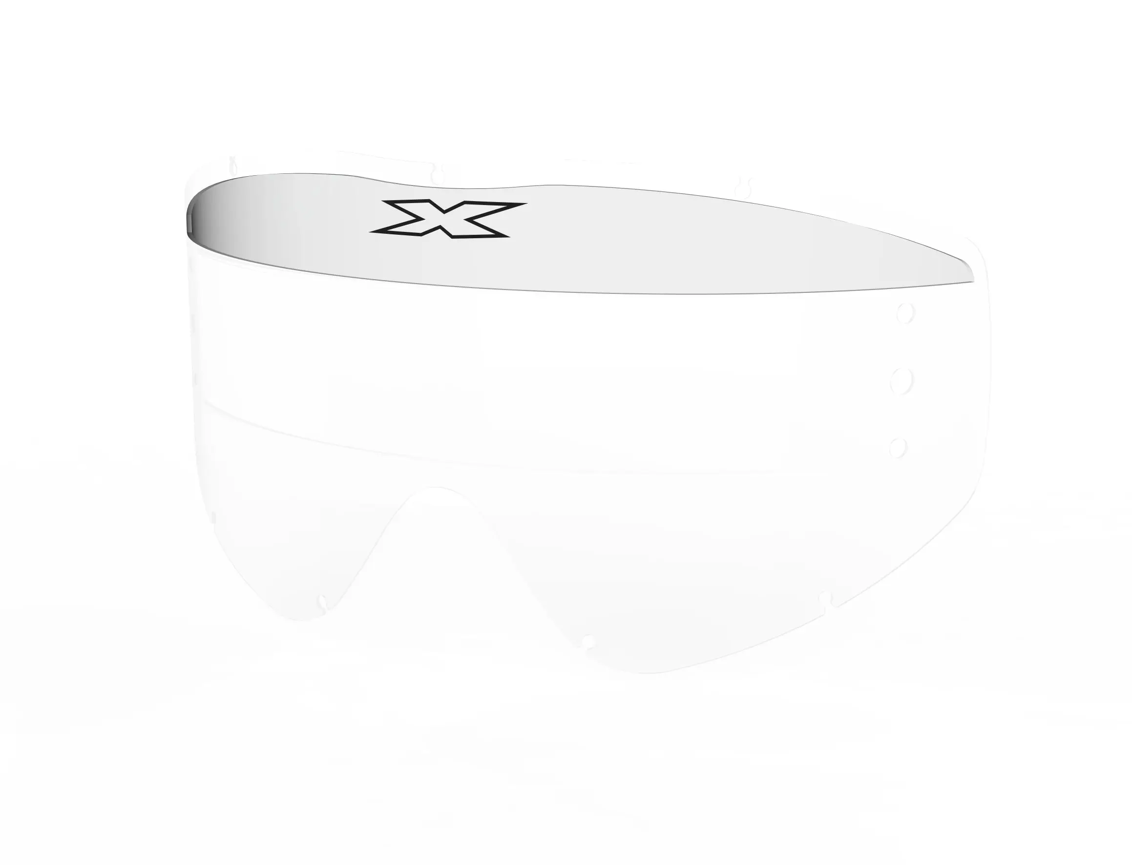 EKS Xl Mud Visor Clear 3/Pk