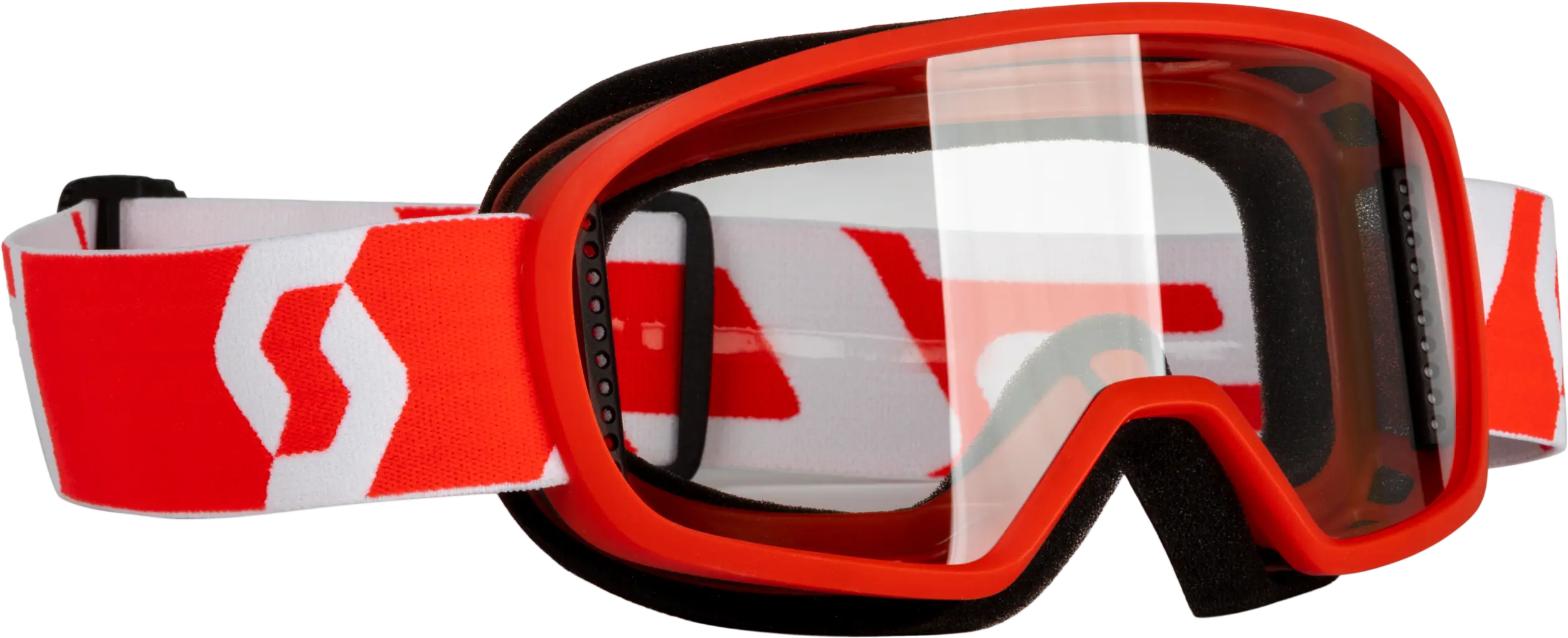 Youth Buzz Mx Goggle Red/White W/Clear
