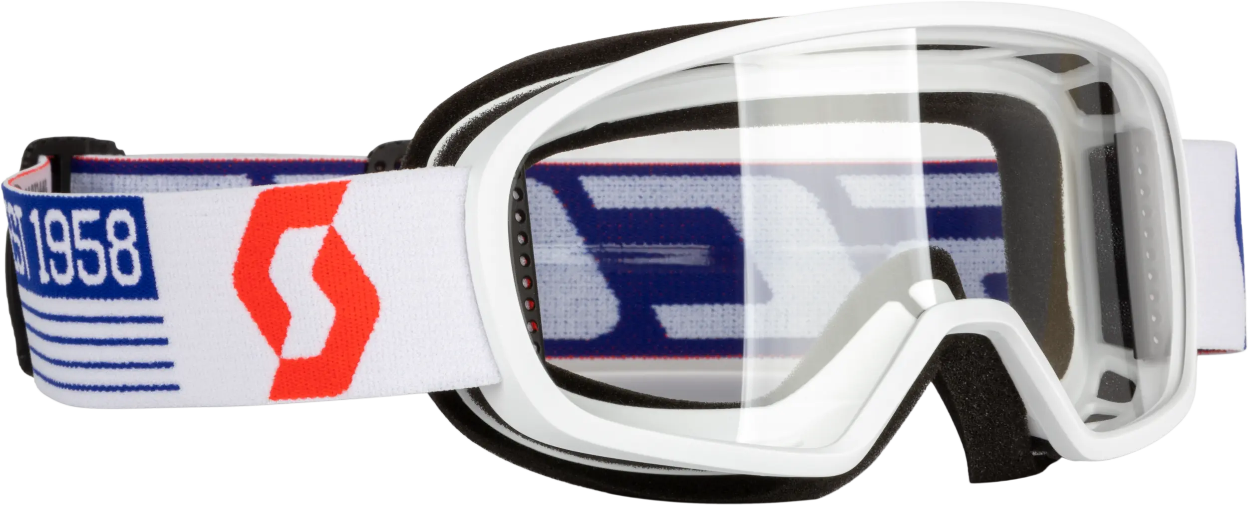 Youth Buzz Mx Goggle White/Red W/Clear